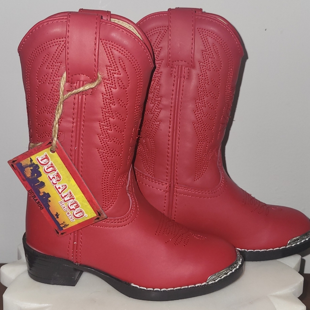 Durango Red Western Boots Children's Size 8.5